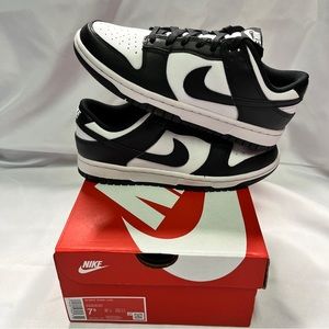 Women’s Nike Dunk Low Panda / Black and White New Size 7.5W